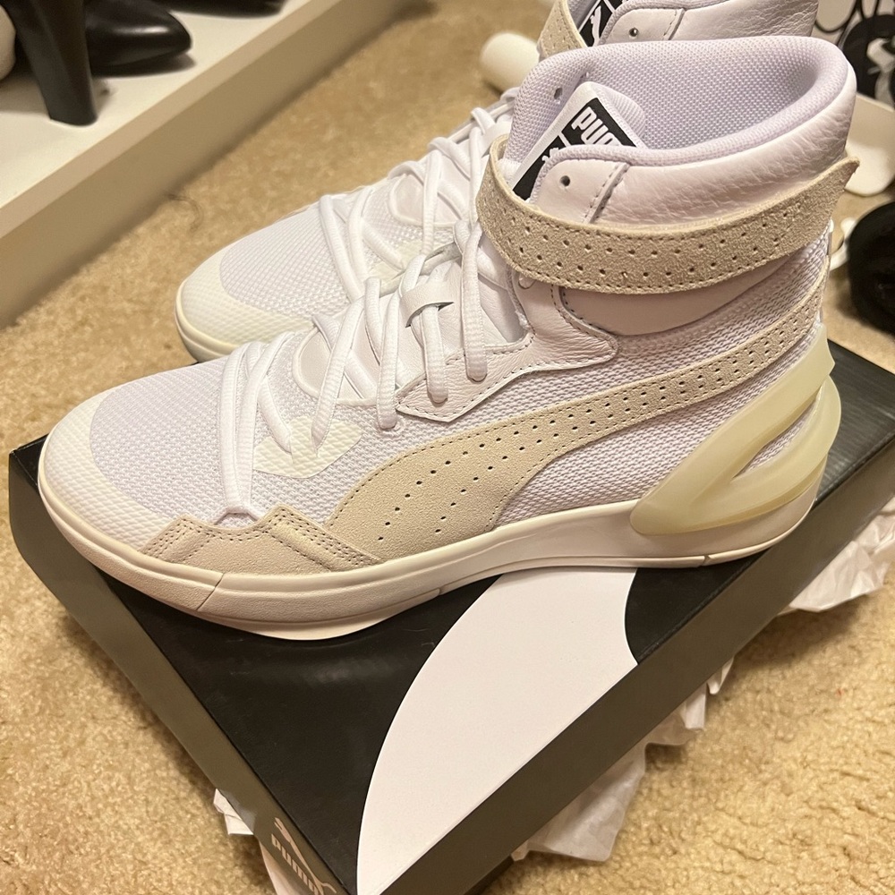Puma Women's White High-Top Sneakers